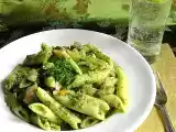 Recipe Spinach pesto penne pasta