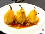 Recipe Saffron & cinnamon poached pears
