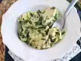 Recipe One pot pasta with spinach, goat cheese, and chicken